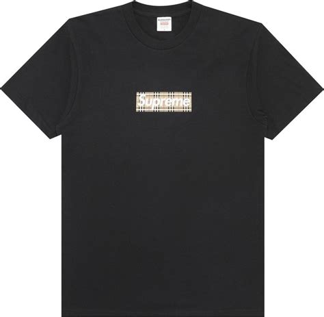 supreme x burberry box logo tee|supreme x Burberry goat.